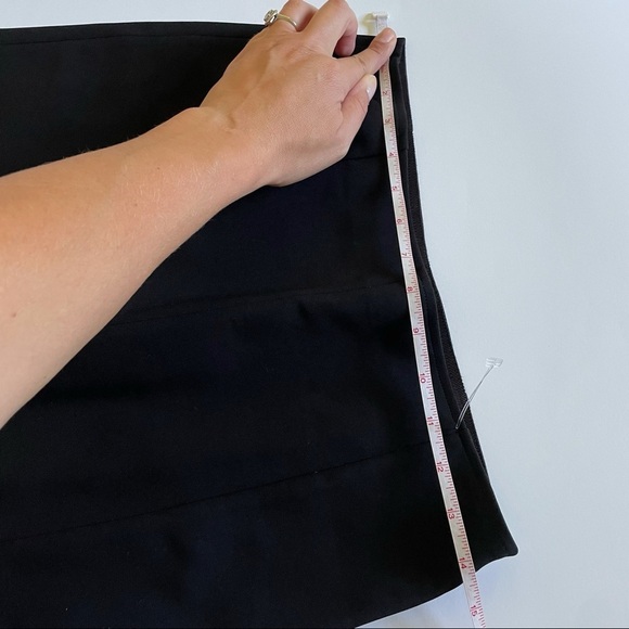 Givenchy Black Ruffle Hem Side Zipper Pencil Skirt - Picture 13 of 16